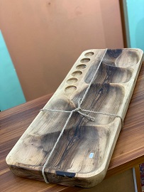 میز اردو سایز بزرگ چوب گردو «آرکا»